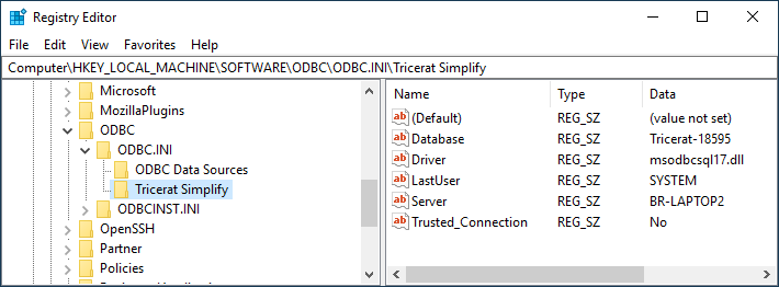 ScrewDrivers Database Connection