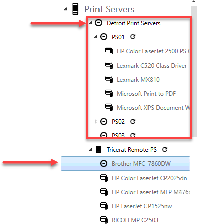 Disabled objects shown with visual indicators