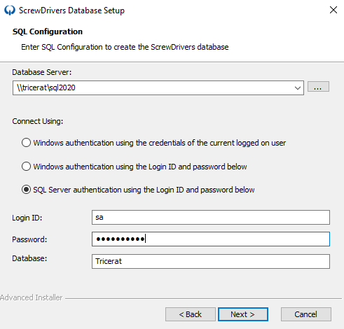 ScrewDrivers v7 Essentials installation component selection